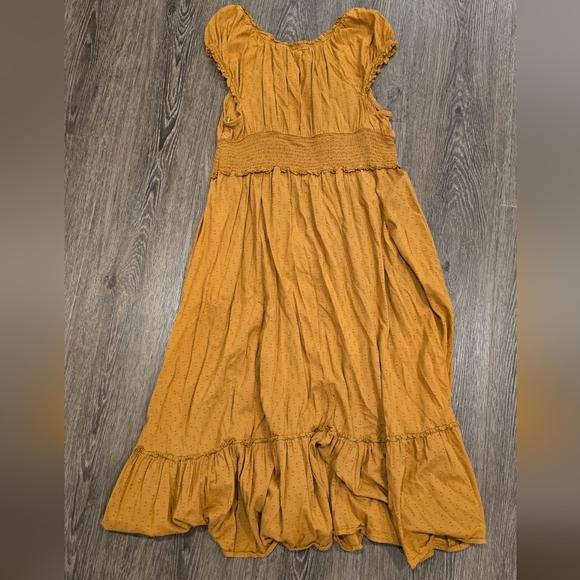 Old Navy Yellow/Gold Maxi Dress XL - Picture 2 of 4